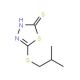 5-(isobutylthio)-1,3,4-thiadiazole-2-thiol (CAS 89601-20-7) - chemical structure image
