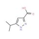 5-isopropyl-1H-pyrazole-3-carboxylic acid (CAS 890590-91-7) - chemical structure image