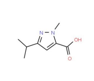 5-Isopropyl-2-methyl-2H-pyrazole-3-carboxylic acid (CAS 78208-73-8) - chemical structure image