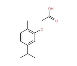 (5-isopropyl-2-methylphenoxy)acetic acid (CAS 19728-20-2) - chemical structure image