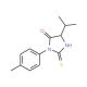 5-isopropyl-3-(4-methylphenyl)-2-thioxoimidazolidin-4-one - chemical structure image