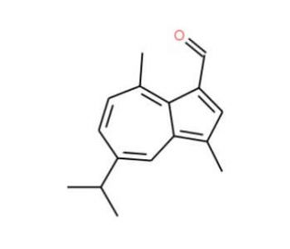 5-isopropyl-3,8-dimethylazulene-1-carbaldehyde (CAS 3331-47-3) - chemical structure image