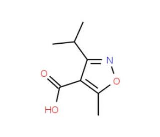 5-isopropyl-3-methylisoxazole-4-carboxylic acid (CAS 90087-36-8) - chemical structure image