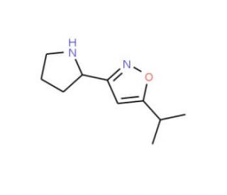 5-Isopropyl-3-pyrrolidin-2-ylisoxazole (CAS 1018126-16-3) - chemical structure image