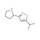 5-Isopropyl-3-pyrrolidin-2-ylisoxazole (CAS 1018126-16-3) - chemical structure image
