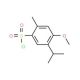 5-Isopropyl-4-methoxy-2-methyl-benzenesulfonyl chloride (CAS 889939-83-7) - chemical structure image