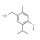 5-Isopropyl-4-methoxy-2-methyl-benzylamine - chemical structure image
