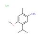 5-Isopropyl-4-methoxy-2-methyl-phenylaminehydrochloride - chemical structure image