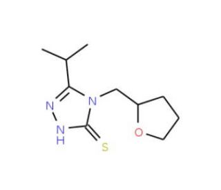5-Isopropyl-4-(tetrahydrofuran-2-ylmethyl)-4H-1,2,4-triazole-3-thiol - chemical structure image