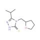 5-Isopropyl-4-(tetrahydrofuran-2-ylmethyl)-4H-1,2,4-triazole-3-thiol - chemical structure image