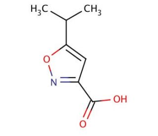 5-Isopropylisoxazole-3-carboxylic acid (CAS 89776-74-9) - chemical structure image