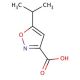 5-Isopropylisoxazole-3-carboxylic acid (CAS 89776-74-9) - chemical structure image