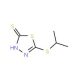 5-(isopropylthio)-1,3,4-thiadiazole-2-thiol (CAS 62868-67-1) - chemical structure image