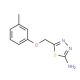 5-m-Tolyloxymethyl-[1,3,4]thiadiazol-2-ylamine - chemical structure image