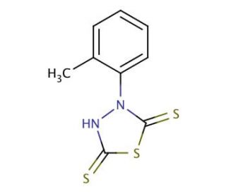 5-mercapto-3-(2-methylphenyl)-1,3,4-thiadiazole-2(3H)-thione - chemical structure image