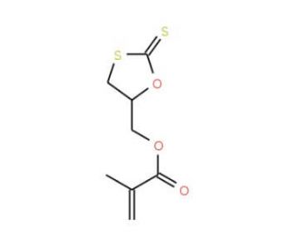 5-(Methacryloyloxy)methyl-1,3-oxathiolane-2-thione (CAS 161196-23-2) - chemical structure image