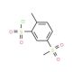 5-Methanesulfonyl-2-methyl-benzenesulfonyl chloride (CAS 2224-67-1) - chemical structure image
