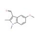 5-Methoxy-1,2-dimethyl-1H-indole-3-carbaldehyde - chemical structure image