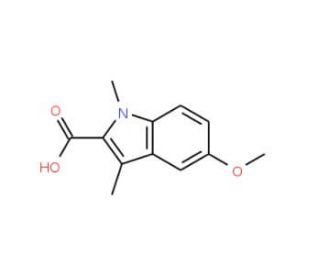 5-Methoxy-1,3-dimethyl-1H-indole-2-carboxylic acid - chemical structure image