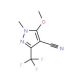 5-Methoxy-1-methyl-3-(trifluoromethyl)-1H-pyrazole-4-carbonitrile - chemical structure image