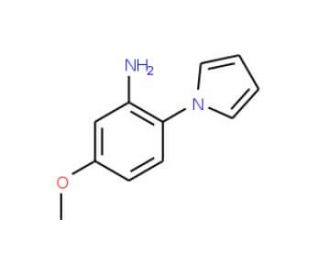5-Methoxy-2-(1H-pyrrol-1-yl)aniline (CAS 59194-26-2) - chemical structure image