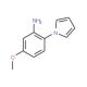 5-Methoxy-2-(1H-pyrrol-1-yl)aniline (CAS 59194-26-2) - chemical structure image