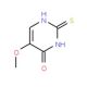 5-Methoxy-2-sulfanyl-4-pyrimidinol (CAS 6939-11-3) - chemical structure image