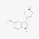 5-methoxy-3-(1,2,3,6-tetrahydropyridin-4-yl)-1H-indole (CAS 66611-26-5) - chemical structure image