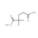 5-Methoxy-4,4-dimethyl-5-oxopentanoic acid (CAS 2840-71-3) - chemical structure image