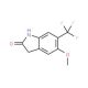 5-Methoxy-6-(trifluoromethyl)-1,3-dihydro-2H-indol-2-one - chemical structure image