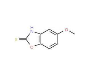 5-Methoxybenzoxazole-2-thiol (CAS 49559-83-3) - chemical structure image