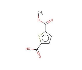5-(methoxycarbonyl)thiophene-2-carboxylic acid (CAS 50340-79-9) - chemical structure image