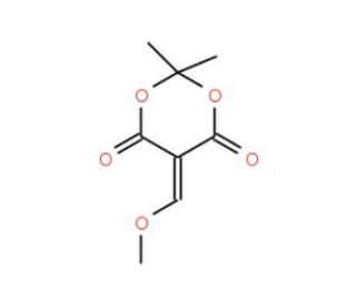 5-(Methoxymethylene)-2,2-dimethyl-1,3-dioxane-4,6-dione (CAS 15568-85-1) - chemical structure image