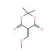 5-(Methoxymethylene)-2,2-dimethyl-1,3-dioxane-4,6-dione (CAS 15568-85-1) - chemical structure image