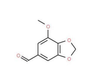 5-Methoxypiperonal (CAS 5780-07-4) - chemical structure image