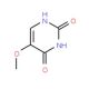 5-Methoxypyrimidine-2,4-dione (CAS 6623-81-0) - chemical structure image