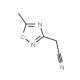 (5-methyl-1,2,4-oxadiazol-3-yl)acetonitrile (CAS 923130-89-6) - chemical structure image