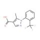 5-methyl-1-[2-(trifluoromethyl)phenyl]-1H-pyrazole-4-carboxylic acid - chemical structure image