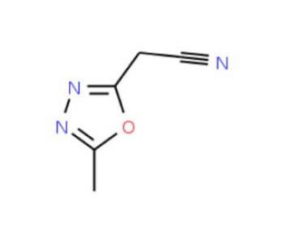 (5-methyl-1,3,4-oxadiazol-2-yl)acetonitrile - chemical structure image