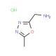 (5-Methyl-1,3,4-oxadiazol-2-yl)methylamine hydrochloride (CAS 612511-96-3) - chemical structure image
