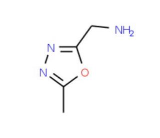 (5-Methyl-[1,3,4]oxadiazol-2-yl)methylamine (CAS 125295-22-9) - chemical structure image