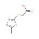 (5-Methyl-[1,3,4]oxadiazol-2-ylsulfanyl)-acetic acid (CAS 842965-64-4) - chemical structure image