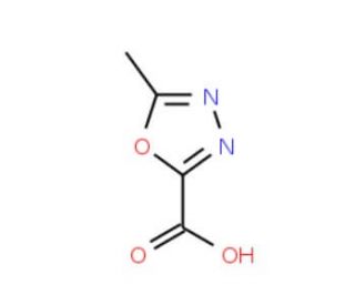 5-Methyl-[1,3,4]oxadiazole-2-carboxylic acid (CAS 518048-06-1) - chemical structure image