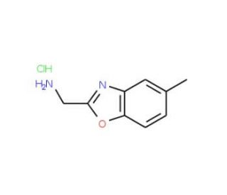 (5-Methyl-1,3-benzoxazol-2-yl)methylamine hydrochloride - chemical structure image