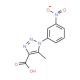 5-methyl-1-(3-nitrophenyl)-1H-1,2,3-triazole-4-carboxylic acid - chemical structure image
