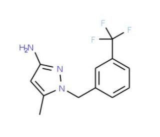 5-Methyl-1-(3-trifluoromethyl-benzyl)-1H-pyrazol-3-ylamine - chemical structure image