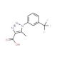 5-methyl-1-[3-(trifluoromethyl)phenyl]-1H-1,2,3-triazole-4-carboxylic acid (CAS 499771-21-0) - chemical structure image