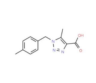 5-Methyl-1-(4-methylbenzyl)-1H-1,2,3-triazole-4-carboxylic acid - chemical structure image