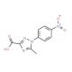 5-Methyl-1-(4-nitrophenyl)-1H-1,2,4-triazole-3-carboxylic acid (CAS 1025-88-3) - chemical structure image