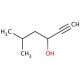 5-Methyl-1-hexyn-3-ol (CAS 61996-79-0) - chemical structure image